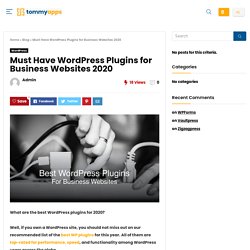 5 Best WordPress Plugins for Business Websites