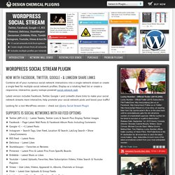 Premium WordPress Plugin – WordPress Social Stream