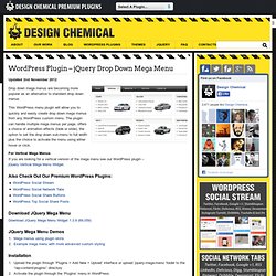 Wordpress Plugin – jQuery Mega Menu Widget