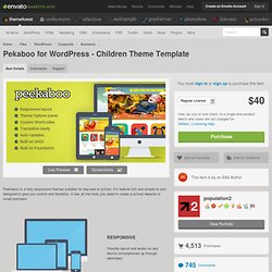 Pekaboo for WordPress - Children Theme Template