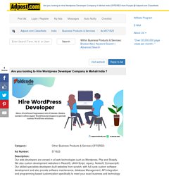 Hire the Best WordPress Development Company in India