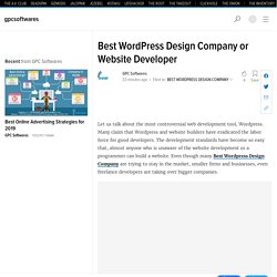 Best WordPress Design Company or Website Developer