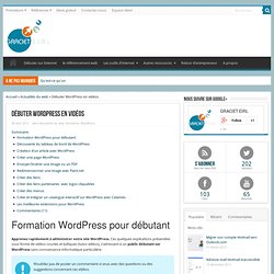 Tutos vidéo WordPress en français et complètement gratuits