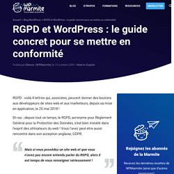 RGPD et WordPress : le guide concret pour se mettre en conformité