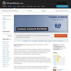 Custom Content Portfolio