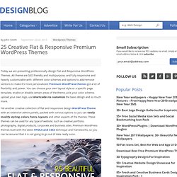 WordPress Themes: Creative Flat & Responsive Design