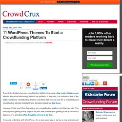 11 Wordpress Themes To Start a Crowdfunding Platform