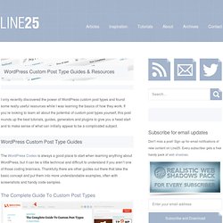 WordPress Custom Post Type Guías y recursos