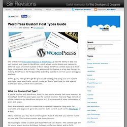 WordPress Custom Post Types Guide