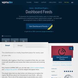 Dashboard Feeds description WordPress MU plugins, themes and s
