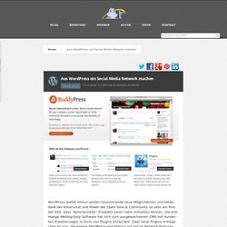 Aus WordPress ein Social Media Network machen auf datenschmutz.net