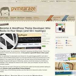 Become A WordPress Theme Developer Who Rocks In Four Steps (and