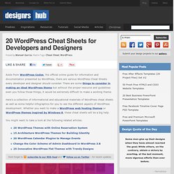 20 WordPress Cheat Sheets for Developers and Designers