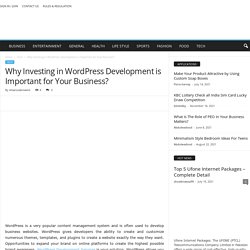 Why WordPress Development is Important for Your Business?
