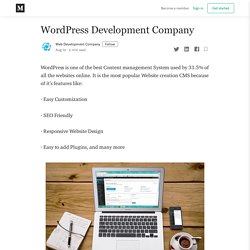 WordPress Development Company. With the high demand of WordPress…