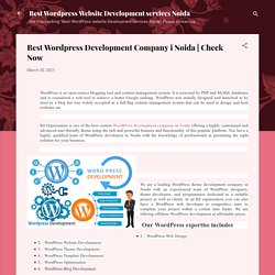 Best Wordpress Development Company i Noida