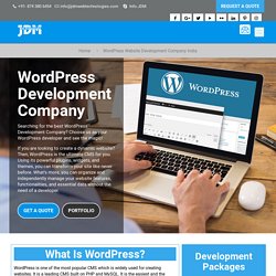 Wordpress Web Development Company India, Custom Wordpress Development Services