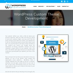 WordPress Custom Theme Development