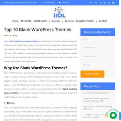 Top 10 Blank WordPress Themes - Digital Marketing Course in Dwarka