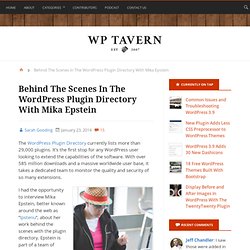 Behind The Scenes In The WordPress Plugin Directory With Mika Epstein