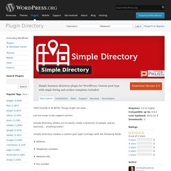 Simple Directory