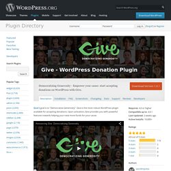 Give - WordPress Donation Plugin