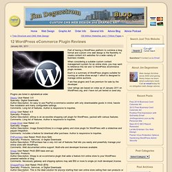 12 WordPress eCommerce Plugin Reviews
