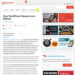 Free WordPress Themes: 2011 Edition