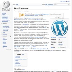 WordPress.com - Wikipedia en