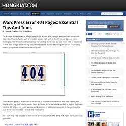 WordPress Error 404 Pages: Essential Tips and Tools | Wordpress