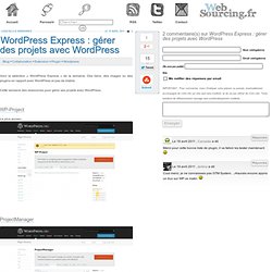 WordPress Express : gérer des projets avec WordPress