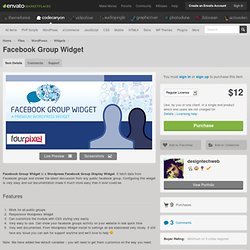 Facebook Group Widget