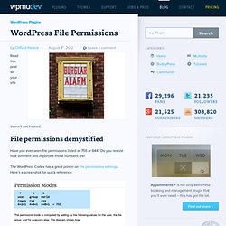 WordPress File Permissions