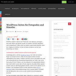 Wordpress-Seiten für Fotografen und Künstler