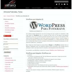 Wordpress para fotógrafos (0)