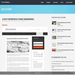 12 Best WordPress Theme Frameworks 2015