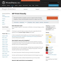 WP Print Friendly