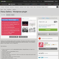 Plugins - Fancy Gallery - Wordpress plugin