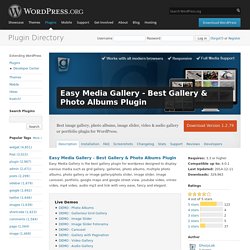 Easy Media Gallery - Best Gallery & Photo Albums Plugin
