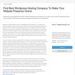 Best Cost Effective Wordpress Hosting
