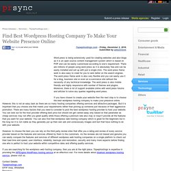 Unique Wordpress Hosting Provider
