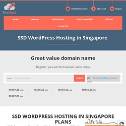 SSD WordPress Hosting in Singapore -