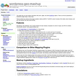 wordpress-geo-mashup - Project Hosting on Google Code