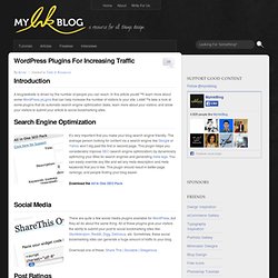 Wordpress Plugins For Increasing Traffic