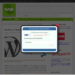 WordPress, 13 Requêtes SQL Indispensables - Blog WordPress & SEO