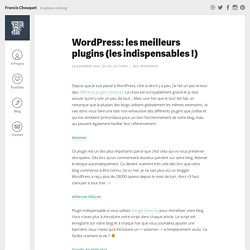 Wordpress: les meilleurs plugins (les indispensables !)