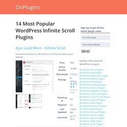 14 Most Popular WordPress Infinite Scroll Plugins