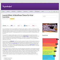 Launch Effect: A Wordpress Theme For Viral Launches