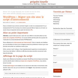 Comment migrer son site WordPress avec le script Interconnectit (search and replace tool)
