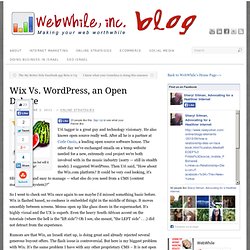 Wix Vs. WordPress, an Open Debate - Internet Marketing Blog